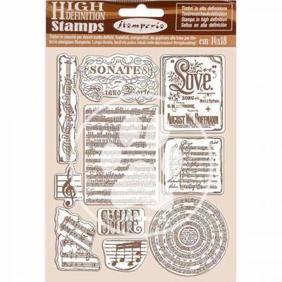 Stamperia Passion Natural Rubber Stamp - Music